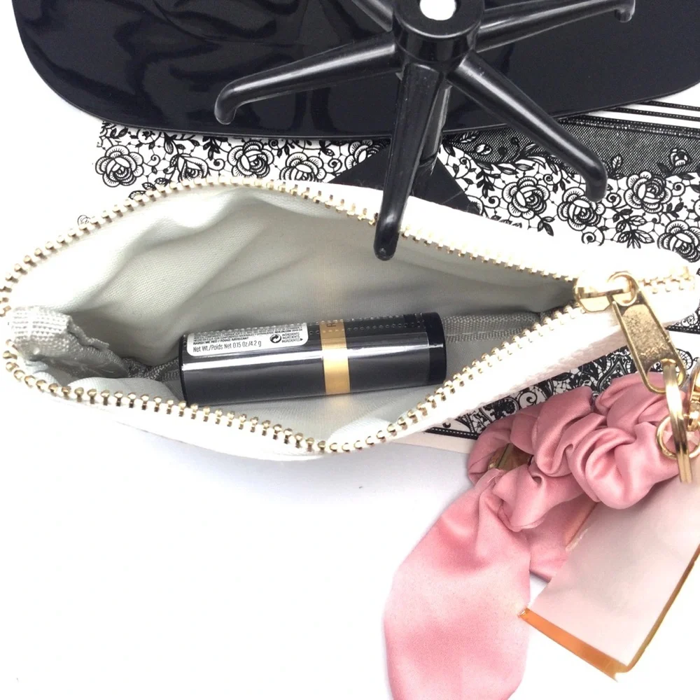 Bride Tribe Pink Script Cosmetic Pouch new